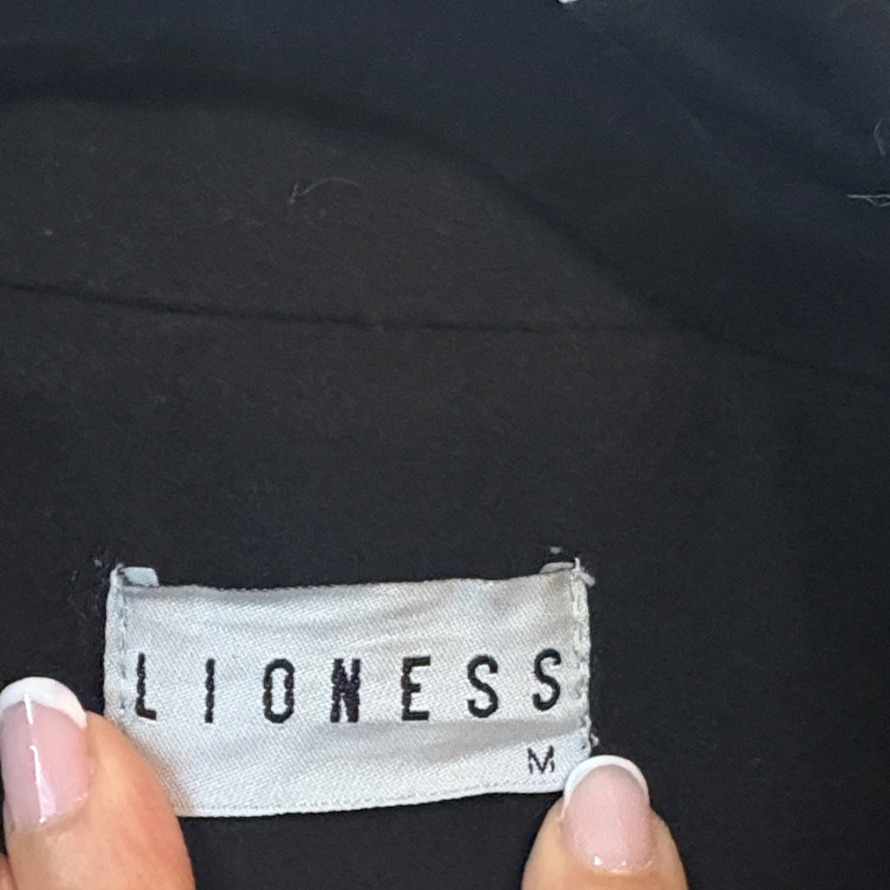 Lioness Black Long Coat with Gold Buttons - Picture 2 of 7